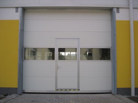 průmyslová, bílá RAL 9010, hliníková prosklená, dveře průmyslová, bílá RAL 9010, hliníková prosklená, dveře